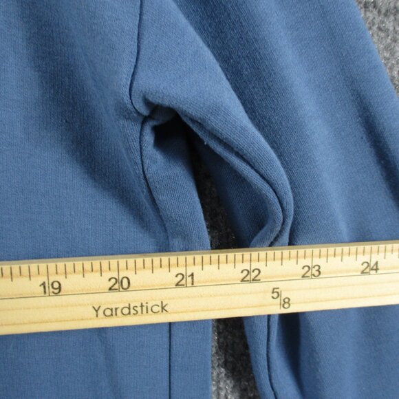 Free Fly Sweater Womens S Blue Cardigan Thermal Fleece Long Open Bamboo Pockets - Picture 9 of 11